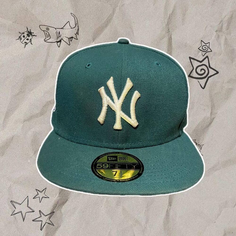 New York Yankees 1999 World Series Hat Teal/Blue - Size 7.5